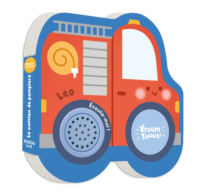 Livre sonore - Petits véhicules sonores - Léo le camion de pompiers