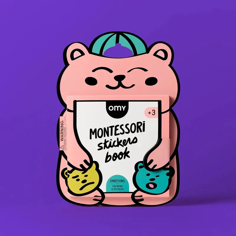 livre stickers Montessori Emotions - Omy