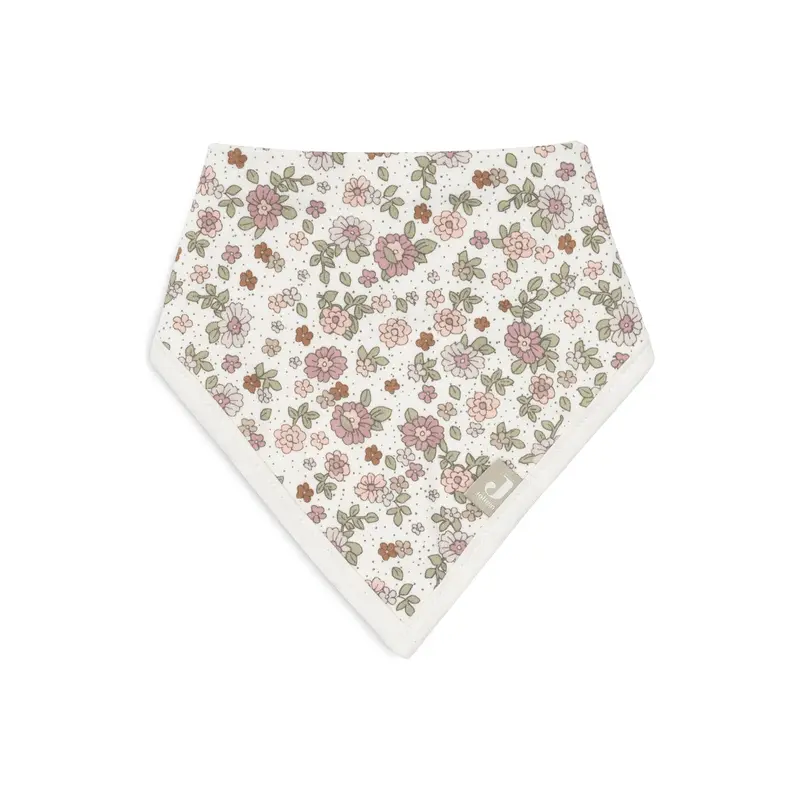 Lot de 2 bavoirs bandana retro flowers