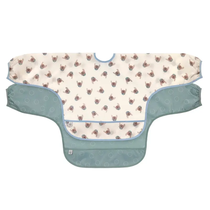 Lot de 2 bavoirs manches longues Tiny team dog - LASSIG