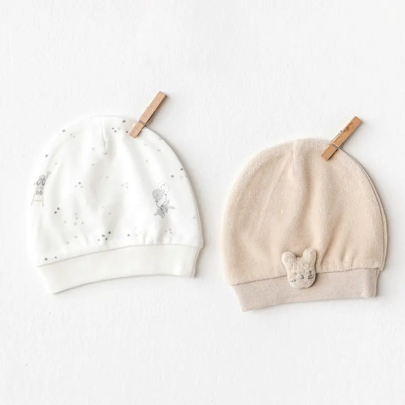 Lot de 2 Bonnets Bébé – Happy Everyday