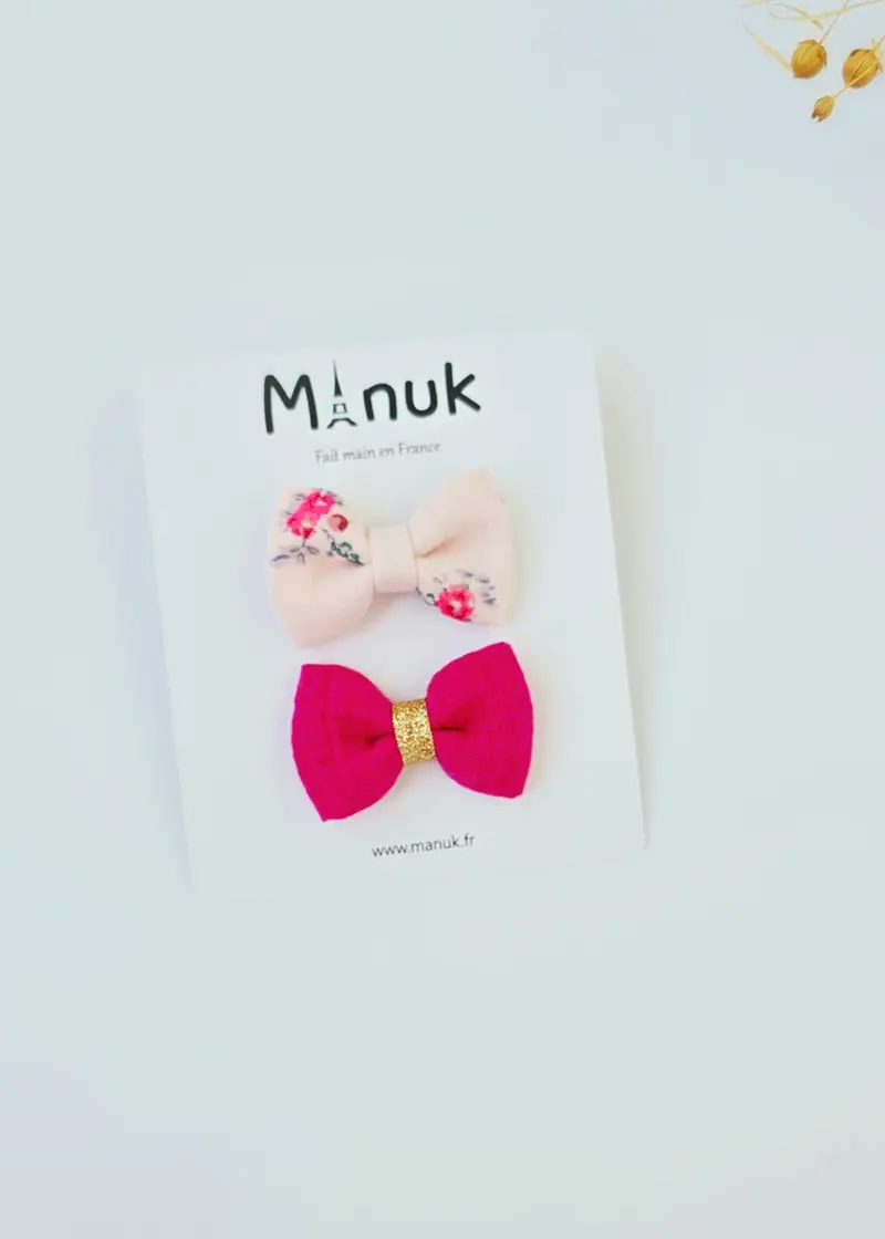 Lot de 2 nœuds pour cheveux