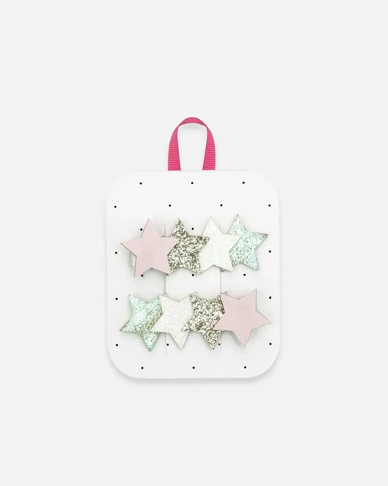 Lot de 2 pinces étoile pailleté enchantée