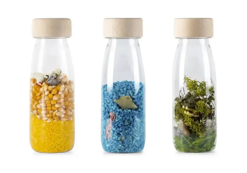 Lot de 3 bouteilles sensorielles Petit Boum - Nature