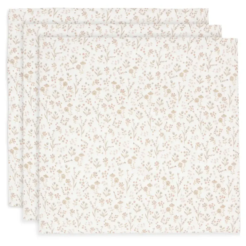 Lot de 3 langes (70x70 cm) - Bloomy - Jollein