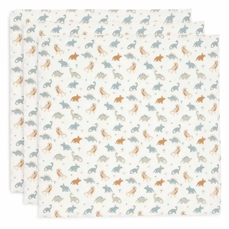 Lot de 3 langes - Roarsome - Jollein