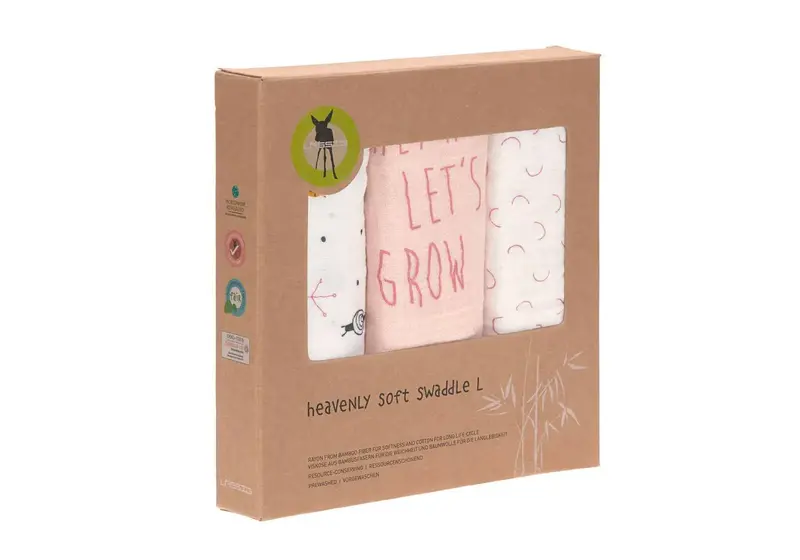 Lot de 3 langes très doux Lässig - Garden Explorer Escargot