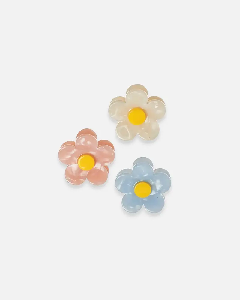 Lot de 3 pinces marguerites