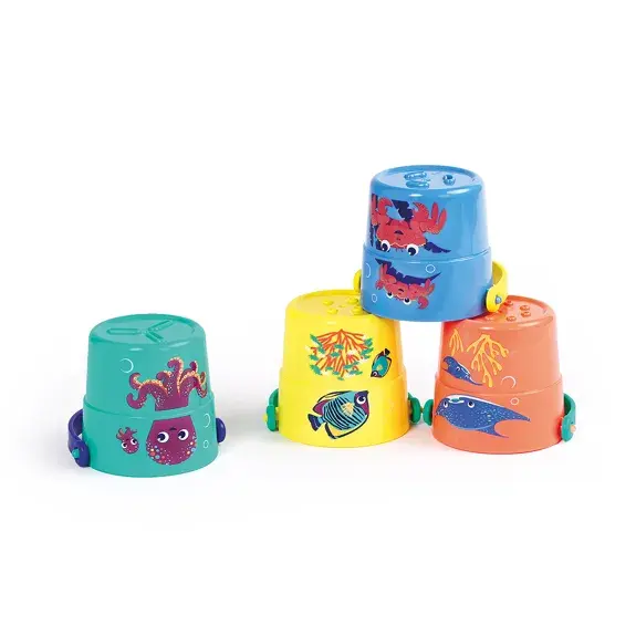Lot de 4 gobelets de bain