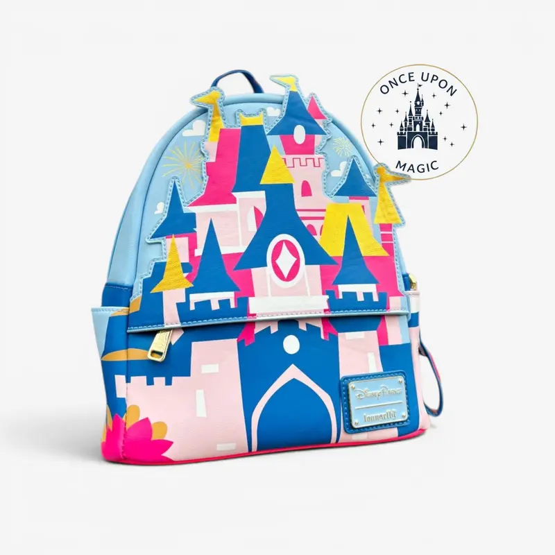 Loungefly Mini Sac à Dos Château de la Belle au Bois Dormant – Exclusivité Disneyland Paris