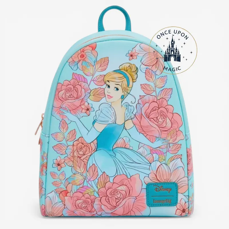 Loungefly Mini Sac à Dos Disney Cendrillon Fleurs Roses - Import US
