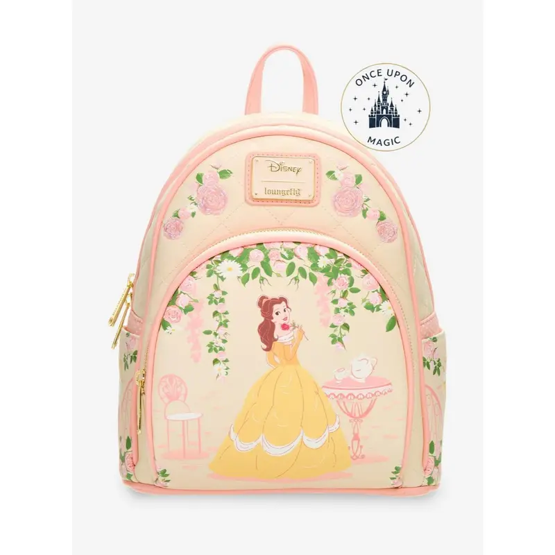 Loungefly Mini Sac à dos Disney La Belle et la Bête Belle Matelassé – Import US