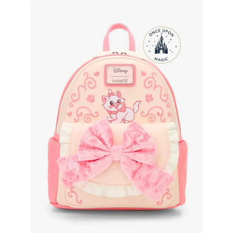 Loungefly Mini Sac à dos Disney Les Aristochats Marie Nœud Velours – Import US