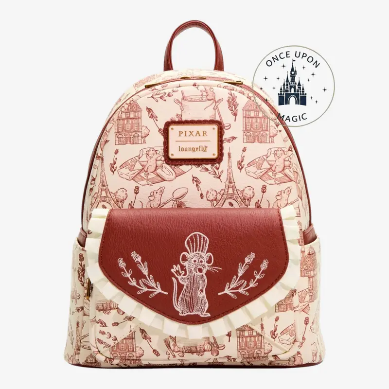 Loungefly Mini Sac à dos Disney Pixar Ratatouille Rémy Scènes – Import US