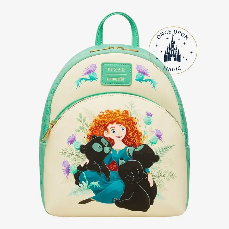 Loungefly Mini Sac à dos Pixar Rebelle Mérida & Oursons Floral – Import US