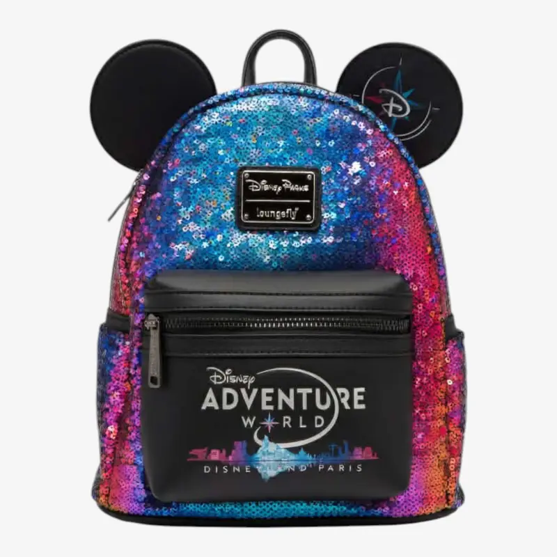 Loungefly – Mini Sac à Dos Sequins Oreilles Mickey Disney Adventure World | Disneyland Paris