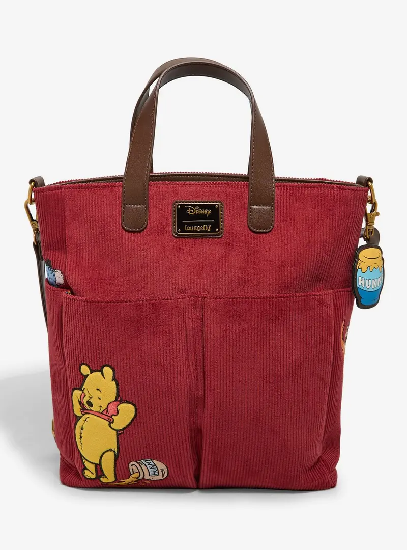 Loungefly Sac cabas Winnie l’Ourson Velours côtelé – Import US