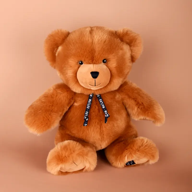 L'ours en peluche Mailou caramel - 35 cm