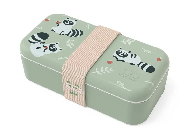 Lunchbox pour Kids Monbento - Vert Raccoon