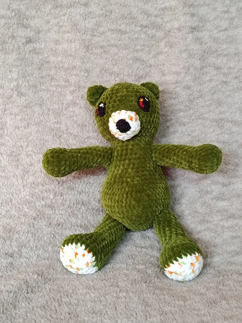 Lune – Ourson câlin _ vert & blanc