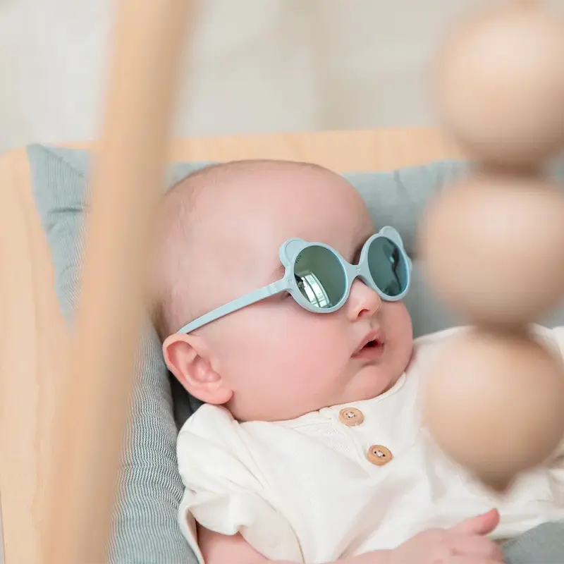 Lunettes de soleil Ourson Bleu ciel - KI ET LA