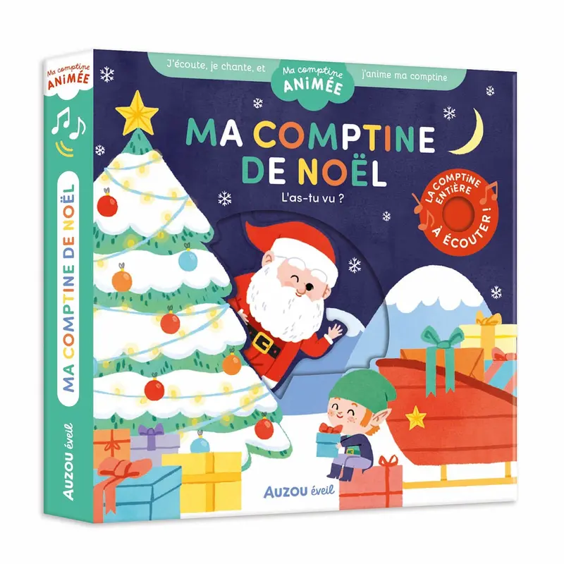 MA COMPTINE ANIMÉE - MA COMPTINE DE NOËL - L'AS-TU VU ? - AUZOU