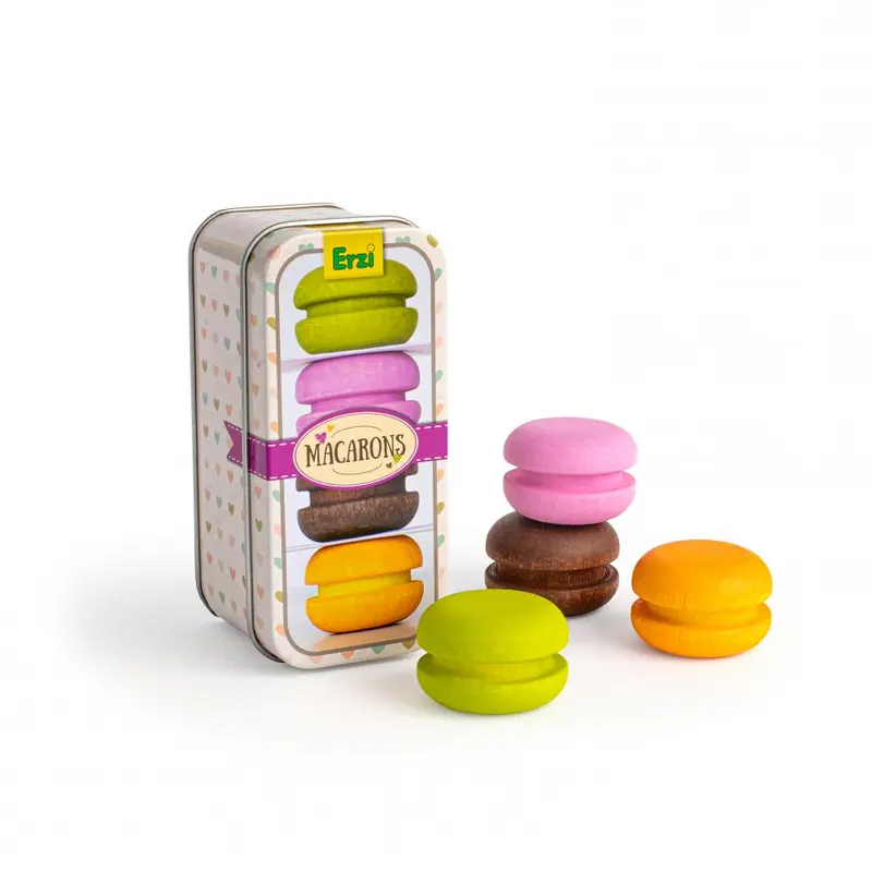 Macarons en bois dans leur boîte – Erzi