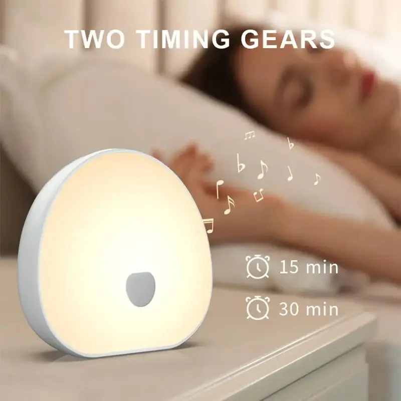 Machine à bruit blanc veilleuse LED rechargeable Mybooni — Tactile lampe sommeil
