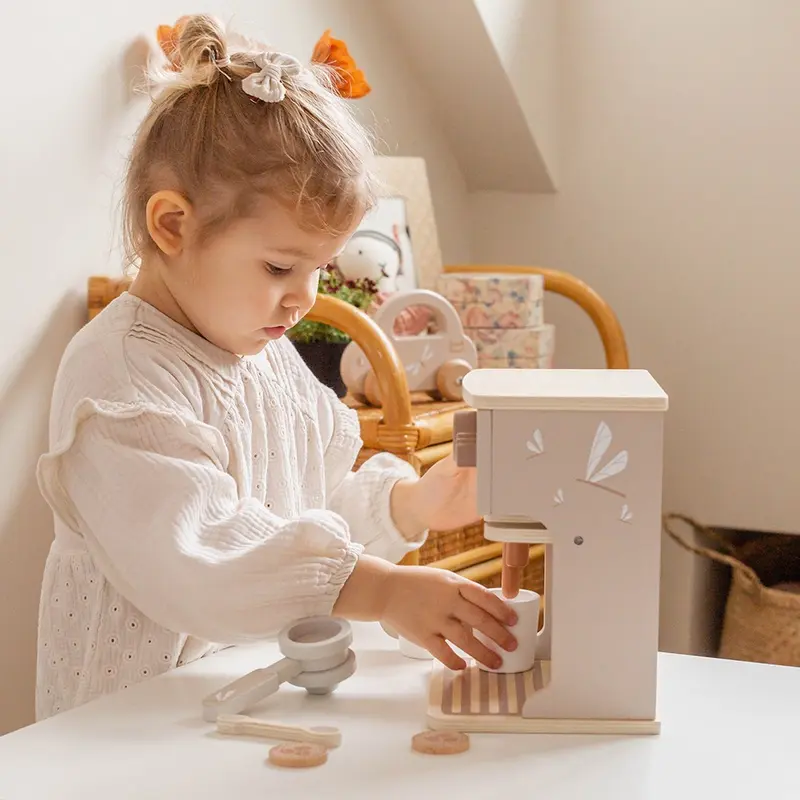 Machine à expresso en bois – Nougat