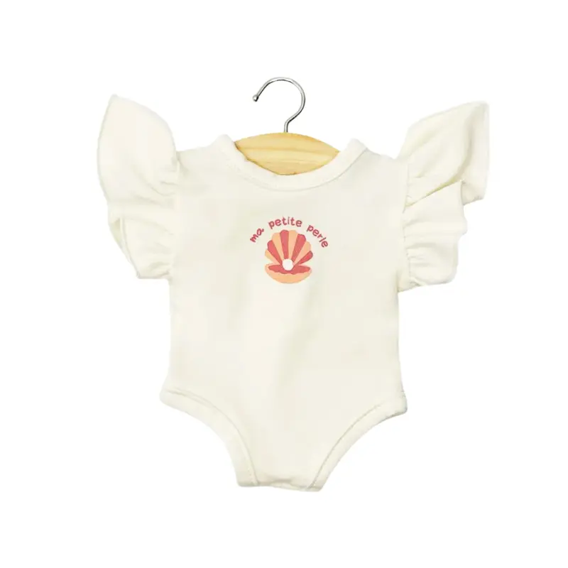 Maillot de bain une pièce pour poupées Gordis - "Ma petite perle" Ecru - Minikane