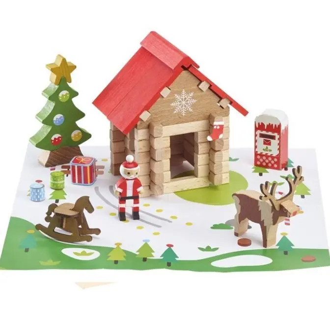 Maison du père Noël - Jeu de construction 60 pièces Jeu Jura