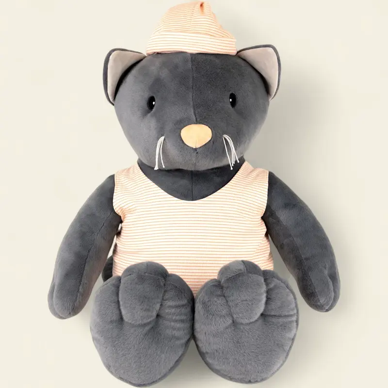Malo le chat (grand 90 cm) - naissance+- peluche