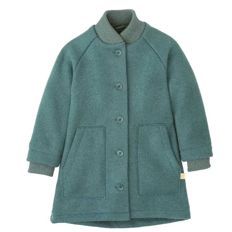 Manteau pour enfants en laine bouillie Disana - Eucalyptus