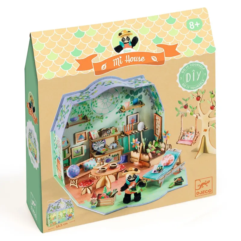 maquette mi house olive - djeco