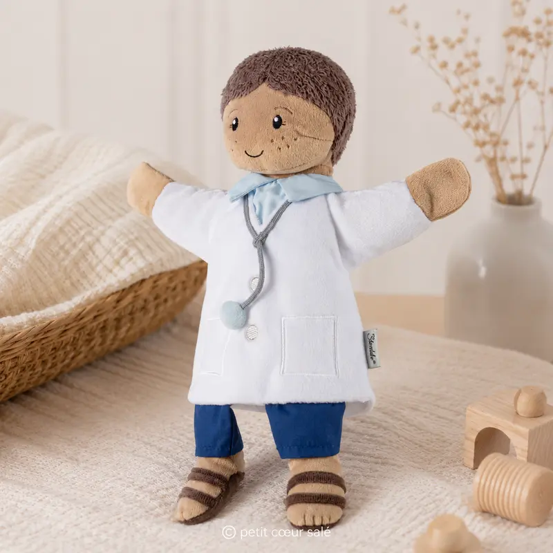 Marionnette docteur – marionnette enfant avec stéthoscope