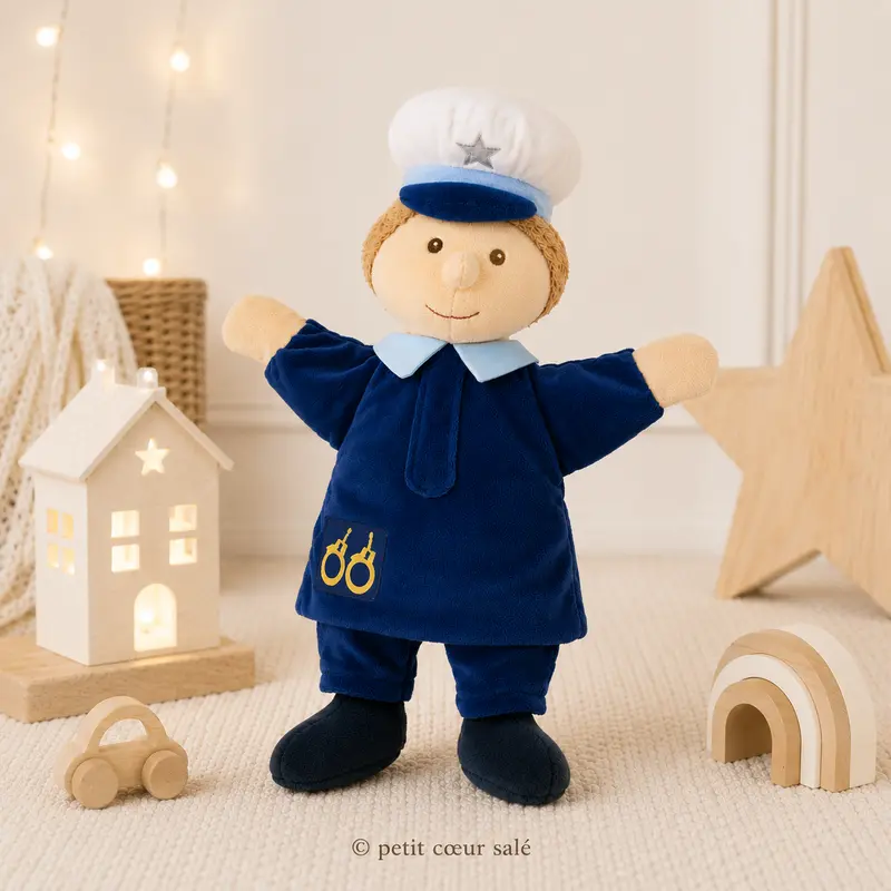 Marionnette gendarme – marionnette douce enfant