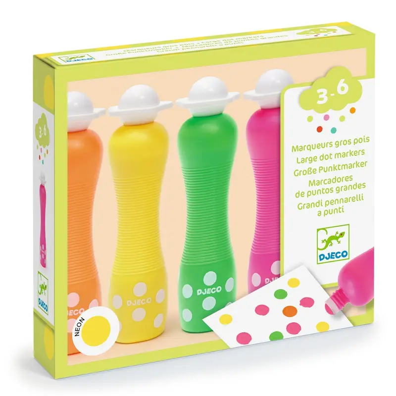 Marqueurs gros pois Neon - DJECO