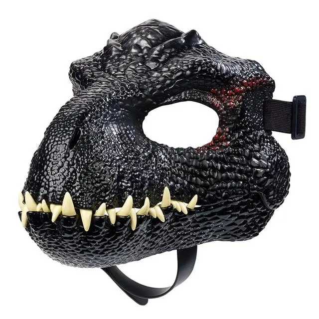 Masque Dinosaure <br> Rigide Noir