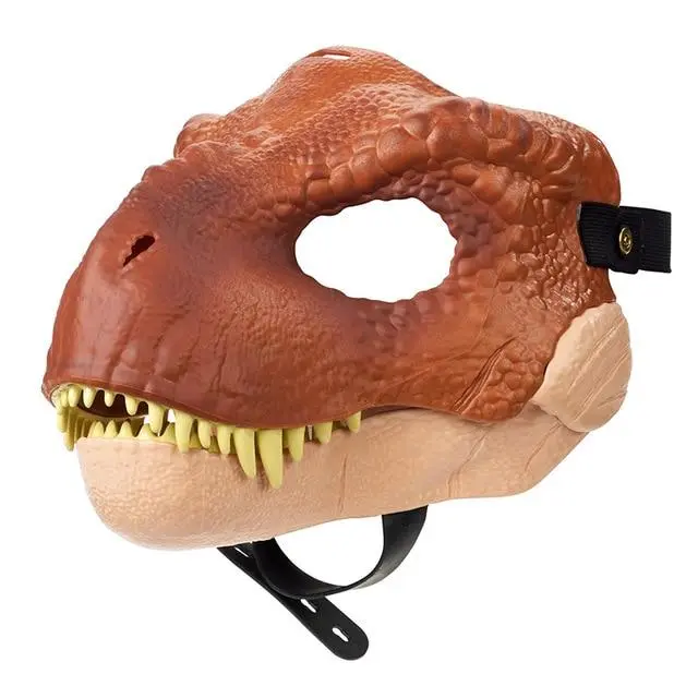 Masque Dinosaure <br> Tyranosaure marron