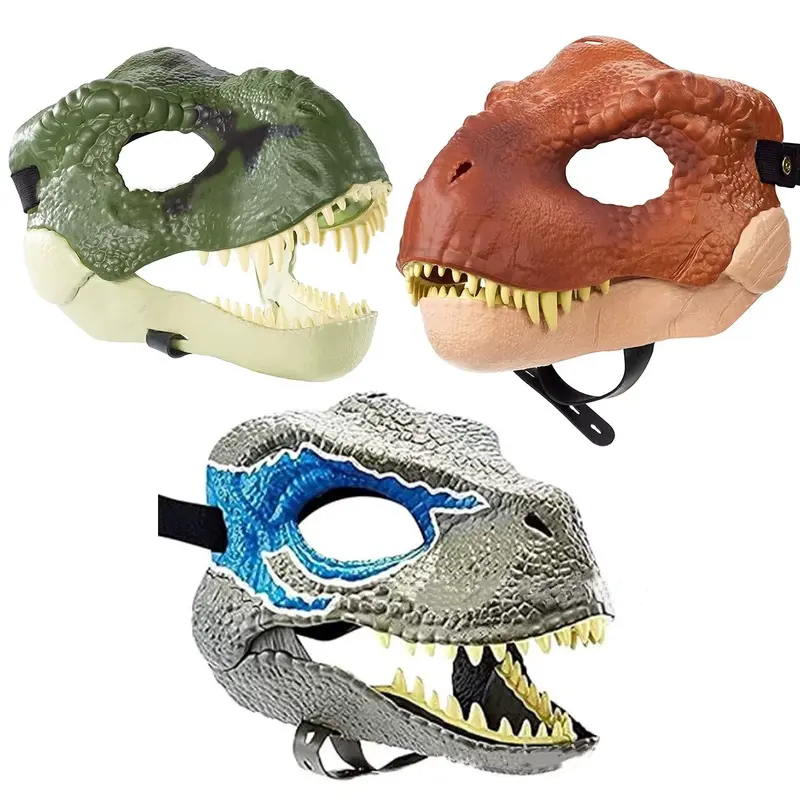 Masque dinosaure rouge enfant