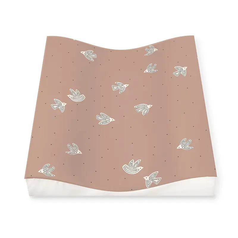 Matelas à langer bébé 50x65 cm – bords vagues sécurisés Birdy