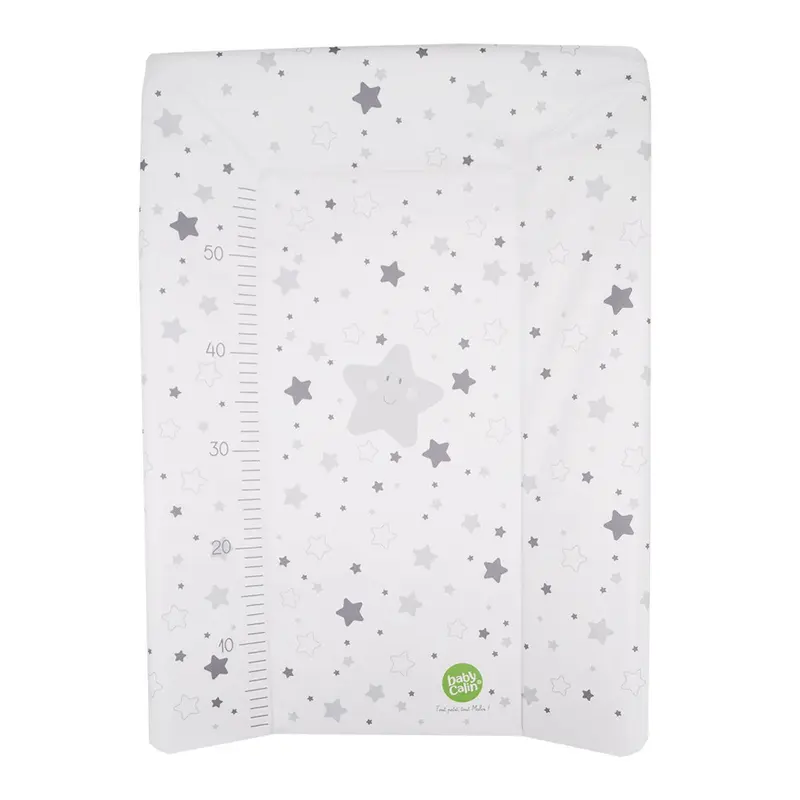 Matelas à langer bébé Luxe Toise Étoiles grises - Matelas à langer pour bébé 50x70 cm