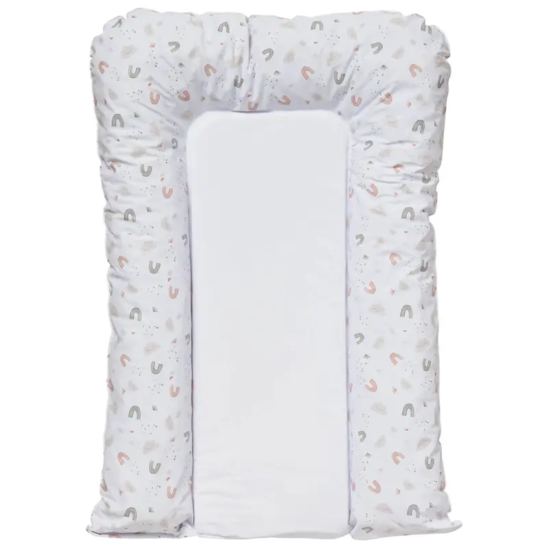 Matelas à langer Flocons 50x70 cm - Matelas à langer pour bébé en PVC - Arc en ciel