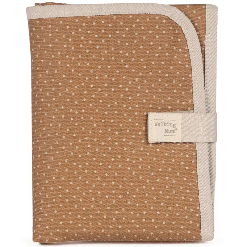 Matelas à langer Polka Dot Poppy Moss Cannelle – Pliable et Portable