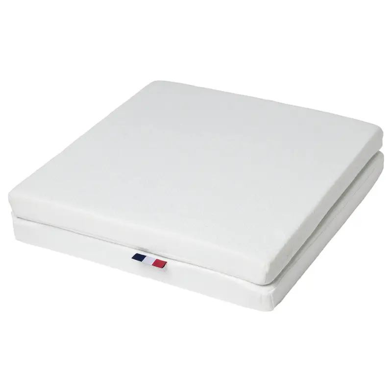 Matelas bébé lit pliant 60x120 cm - Léger et confortable - 1 face de couchage - Déhoussable