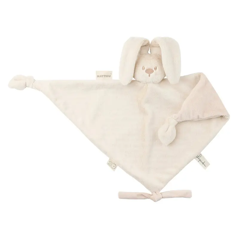 Maxi doudou lapin bébé 65x40 cm – Doudou sable dès la naissance