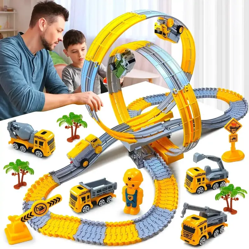 MegaChantier™ – Le Circuit Électrique 360° qui Émerveille les Enfants dès 4 Ans