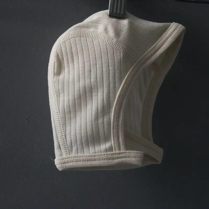 Merino Wool, Silk & Cotton Bonnet - Ecru - 0-12m