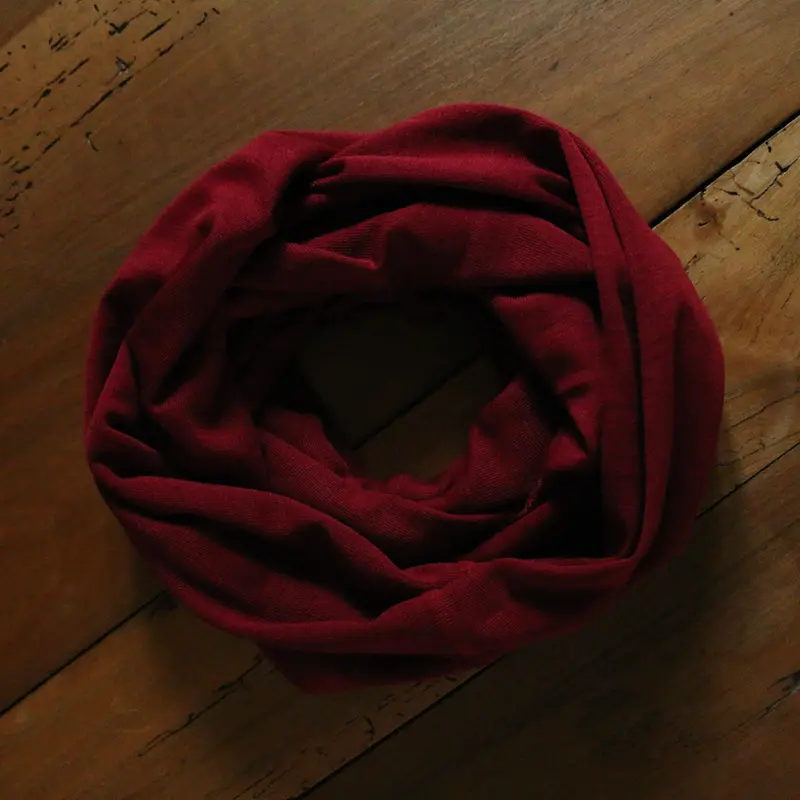 Merino Wool & Silk Snood/Scarf - Mallow - Adult