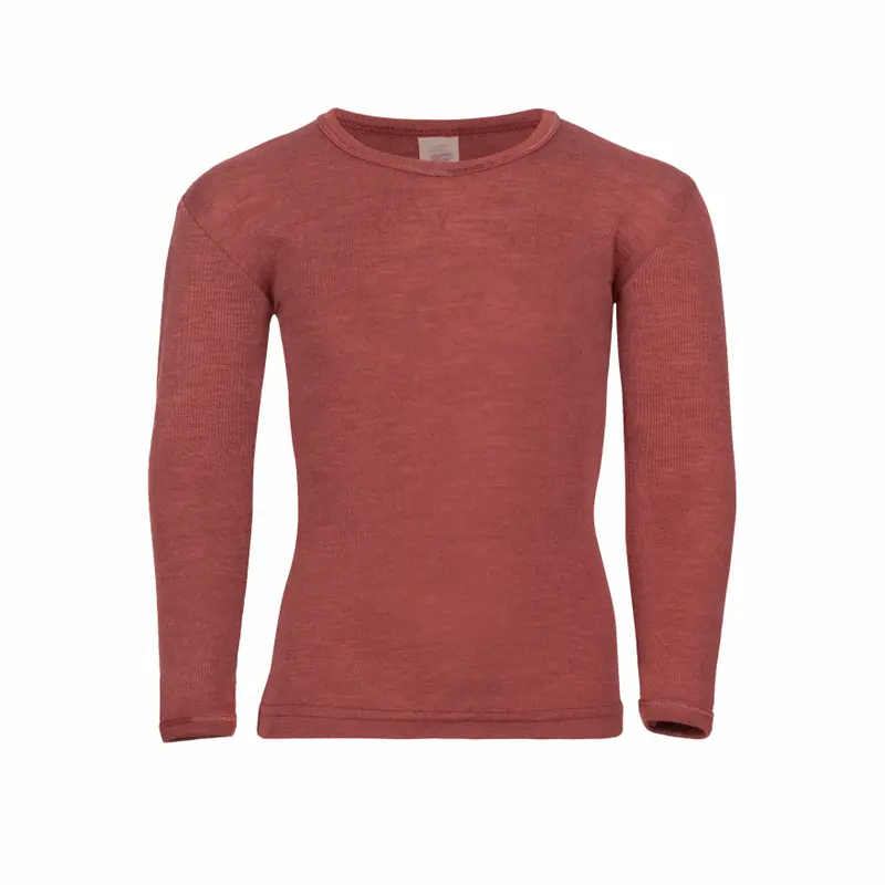 Merino Wool & Silk Top - Copper - 1-12y